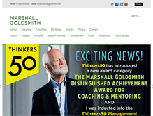 Tablet Screenshot of marshallgoldsmith.com